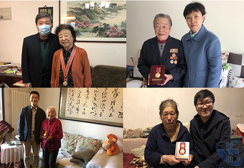北京世纪坛医院离退办走访慰问抗美援朝老干部